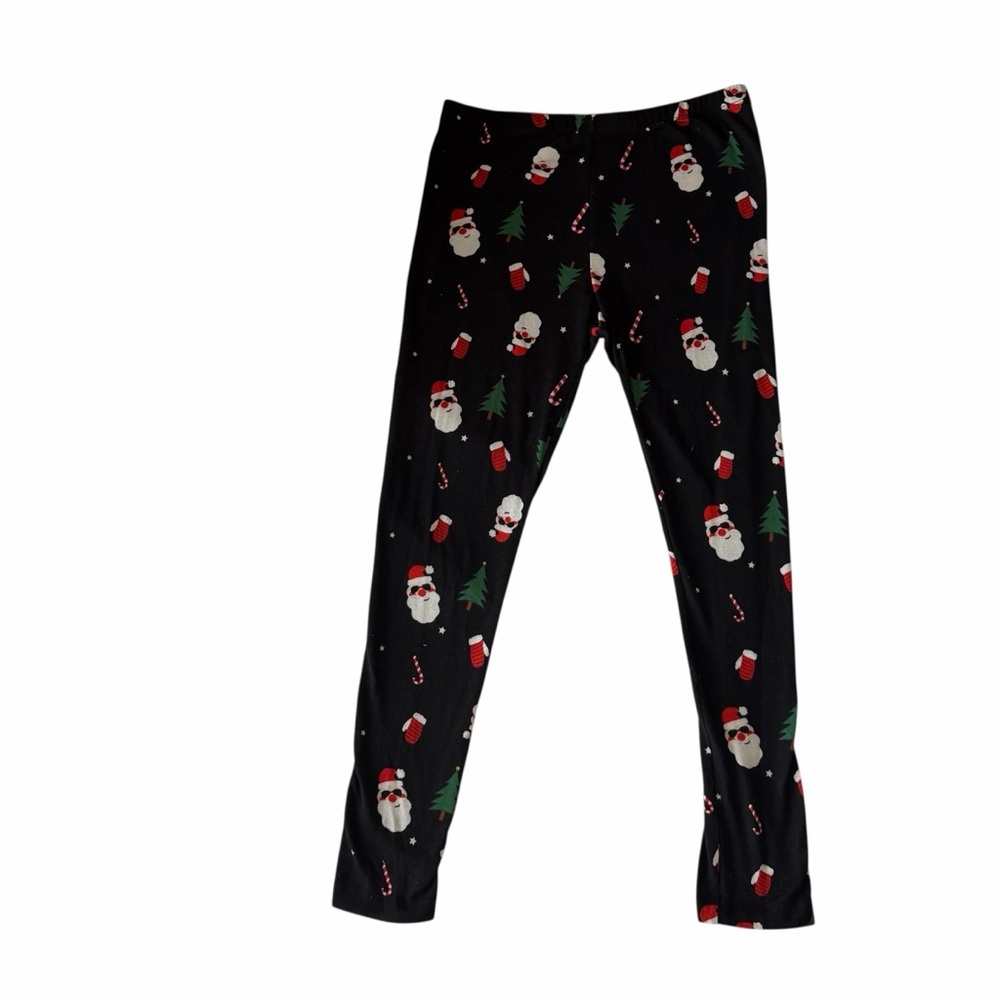 SO Black Holiday Print Juniors Leggings